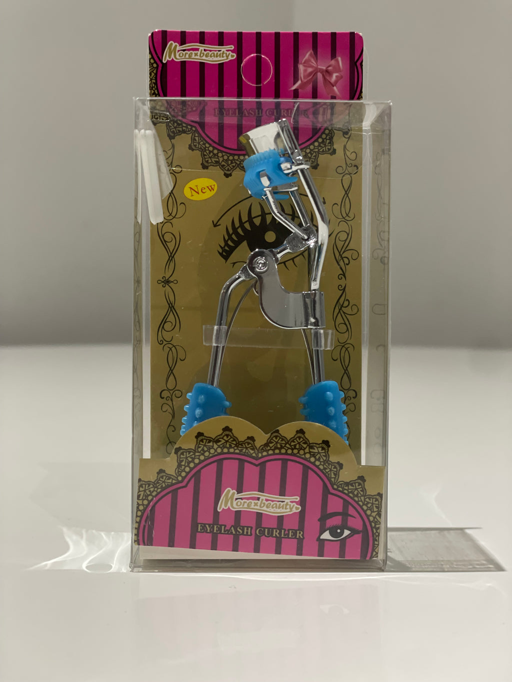 Eyelash Curler w/ Textured Grip – 11 cm, Soft Silicone handle