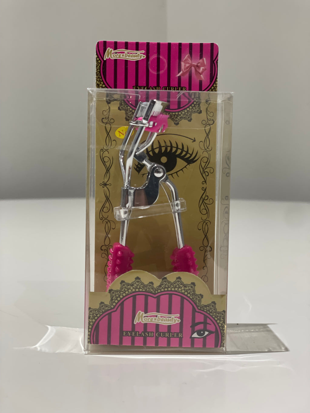 Eyelash Curler w/ Textured Grip – 11 cm, Soft Silicone handle