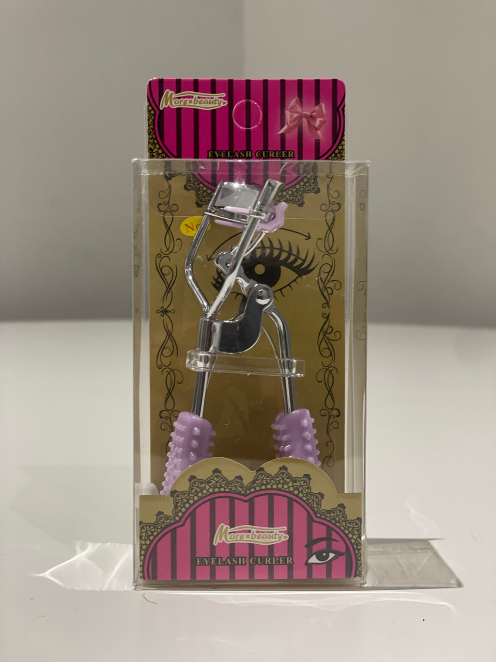 Eyelash Curler w/ Textured Grip – 11 cm, Soft Silicone handle