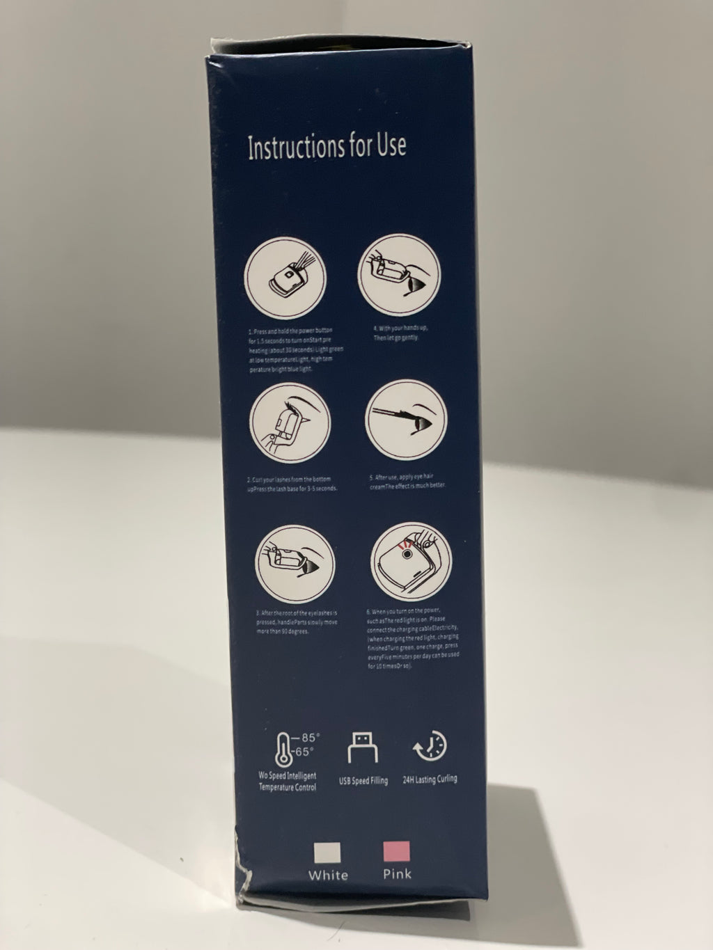 USB Heated Eyelash Curler – Fast Heat, Long-Lasting Lift, Rechargeable 12.5cm