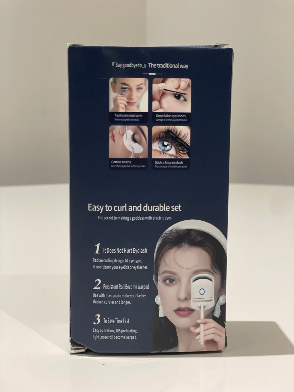 USB Heated Eyelash Curler – Fast Heat, Long-Lasting Lift, Rechargeable 12.5cm