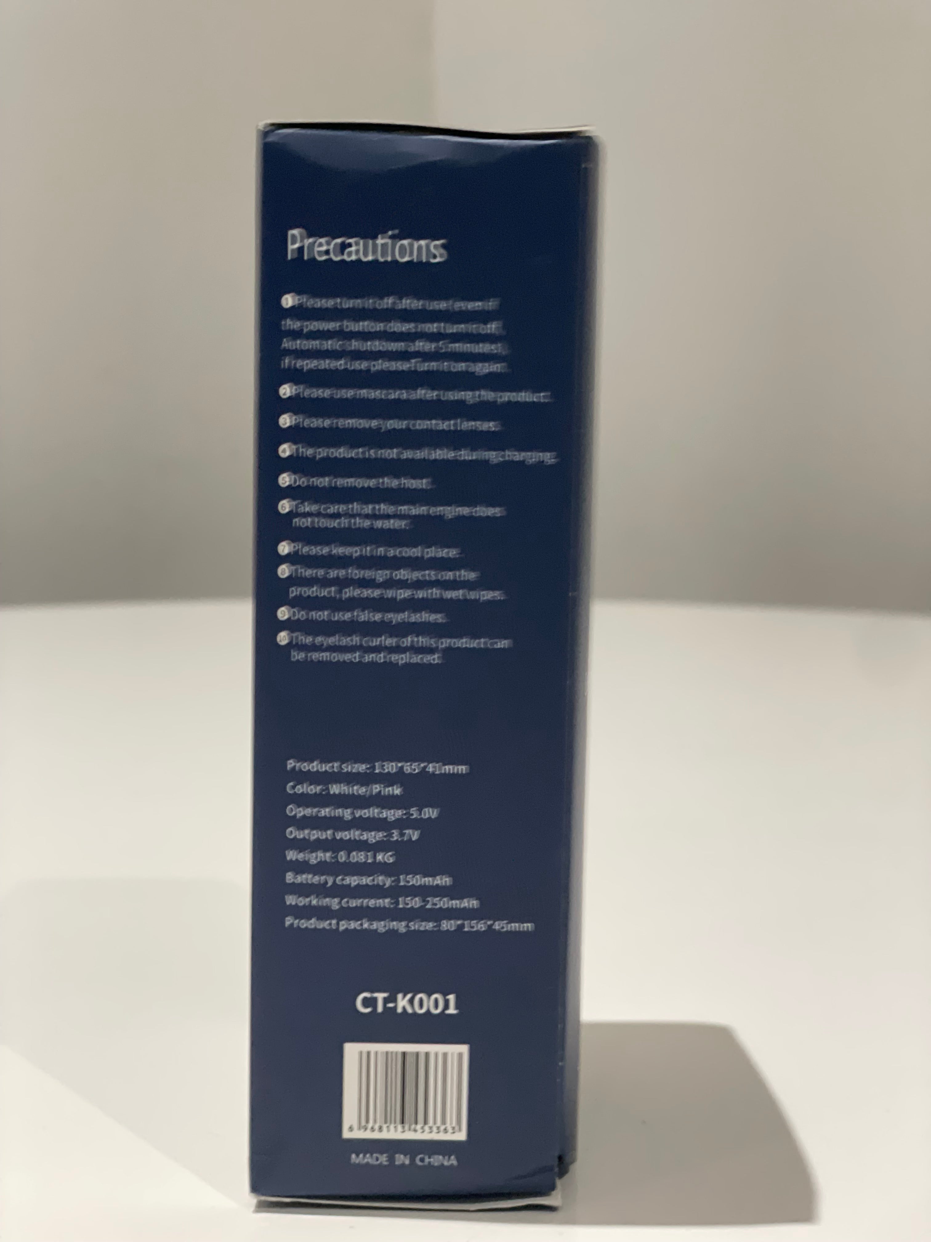 USB Heated Eyelash Curler – Fast Heat, Long-Lasting Lift, Rechargeable 12.5cm