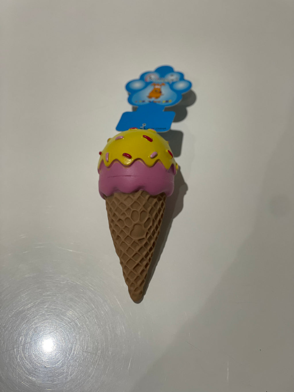 Pet Dog Toy Squeaky Ice Cream Cone 14cm